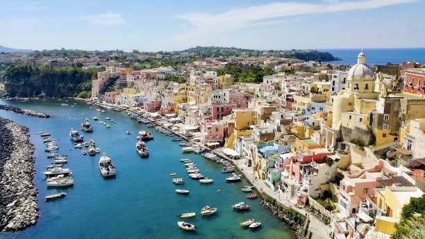 Colorful fishing village on Procida island near Naples in Italy (Campania). Photo taken with Samsung Galaxy Note 4.